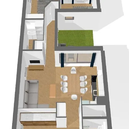 Spacieux 70m 8pers 3 Pieces Lägenhet Allos
